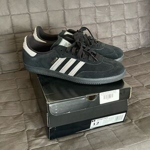 Adidas Skateboarding Sambas ADV - Core Black / Grey - US Men’s Size 12
